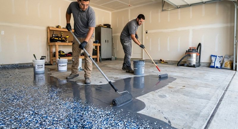 Epoxy Coating Installation in Loudoun County, VA