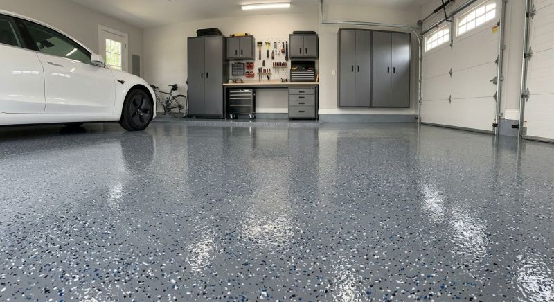 Epoxy Garage Flooring Installation in Loudoun County, VA