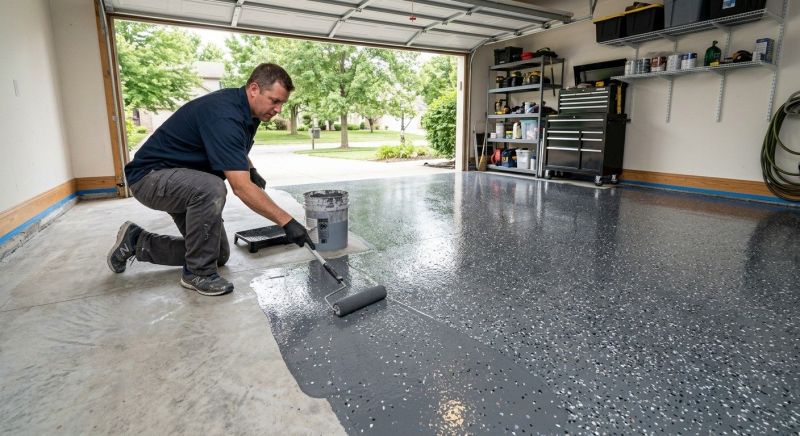 Garage Floor Staining in Fairfax, VA
